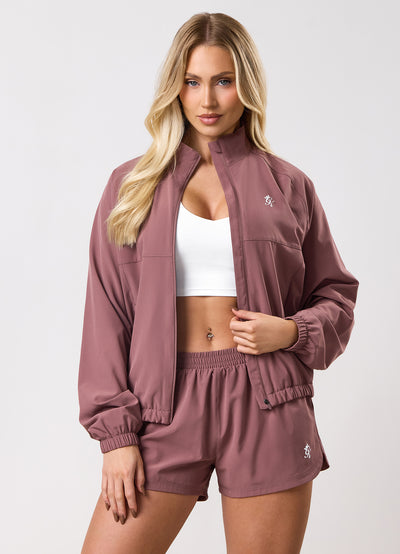 Gym King 365 Woven Windbreaker - Brown Plum