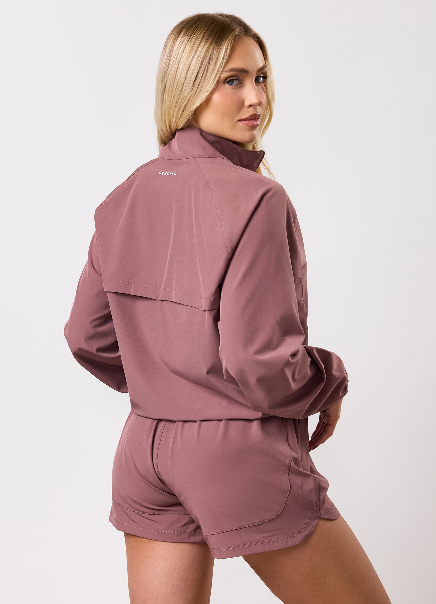 Gym King 365 Woven Windbreaker - Brown Plum