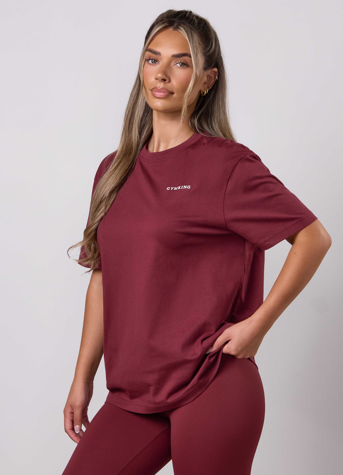 Gym King 365 Boyfriend T-Shirt - Claret