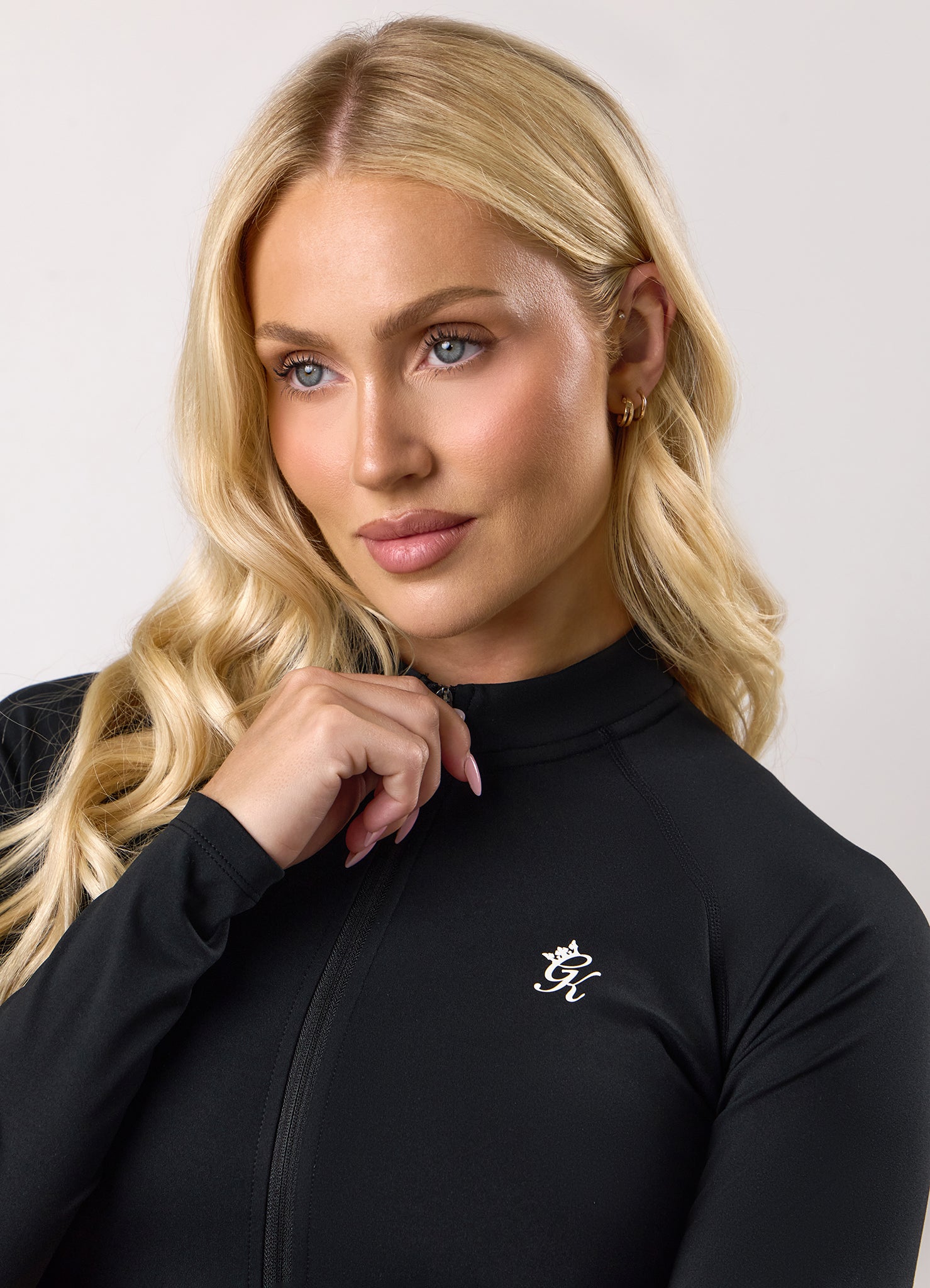 Gym King Women's 365 Full Zip Funnel | Women's Black Full Zip