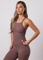 Gym King 365 High Neck Tank - Pecan Brown thumbnail