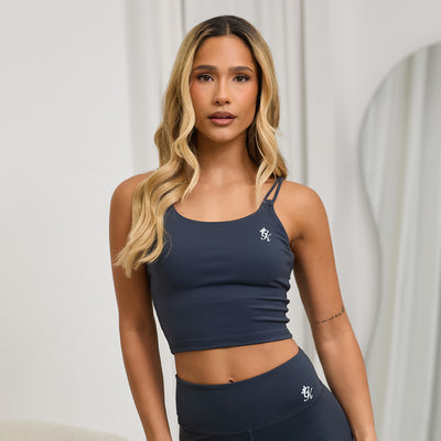 Gym King 365 Long Line Tank - Midnight Blue