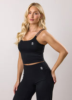 Gym King 365 Long Line Tank - Black thumbnail