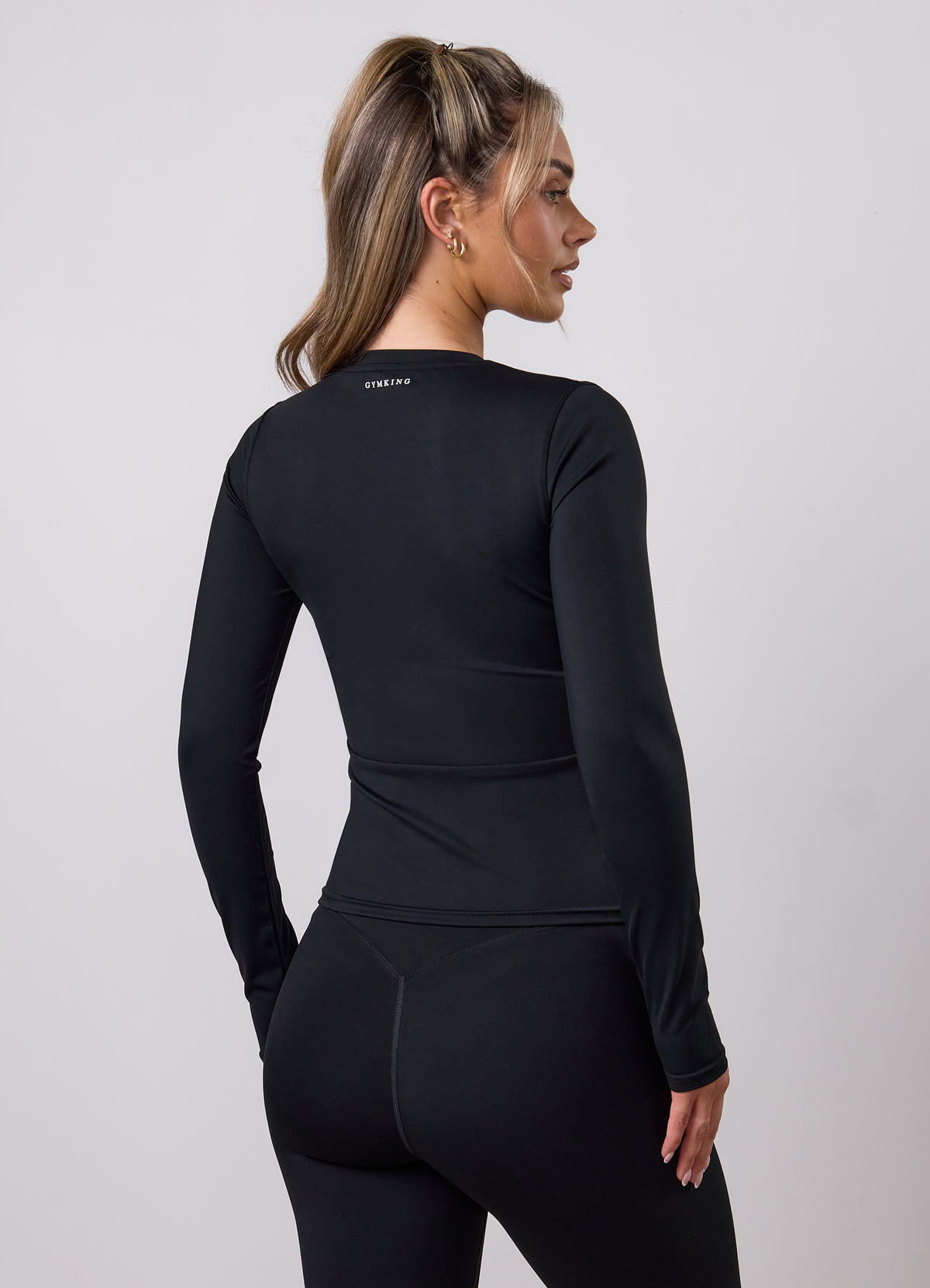 Gym King 365 Long Sleeve Tee Redefined - Black