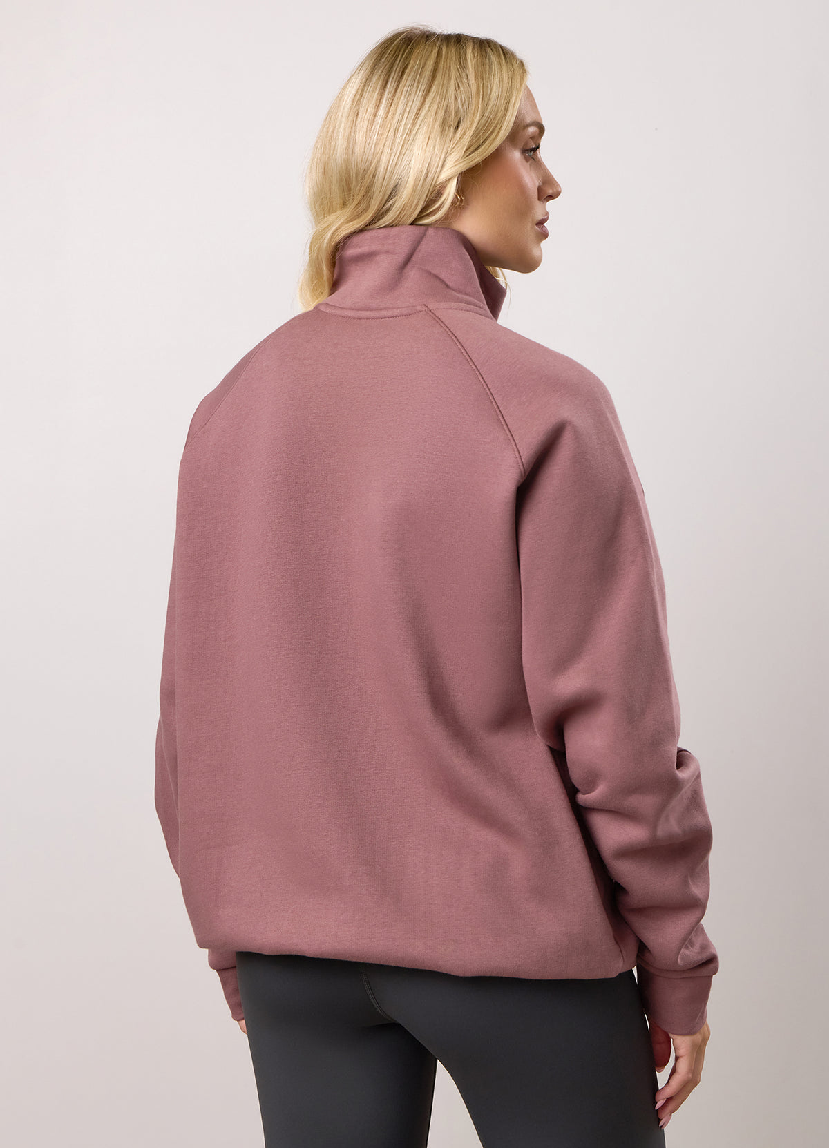 Gym King 365 Raglan Sleeve Fleece Funnel - Brown Plum