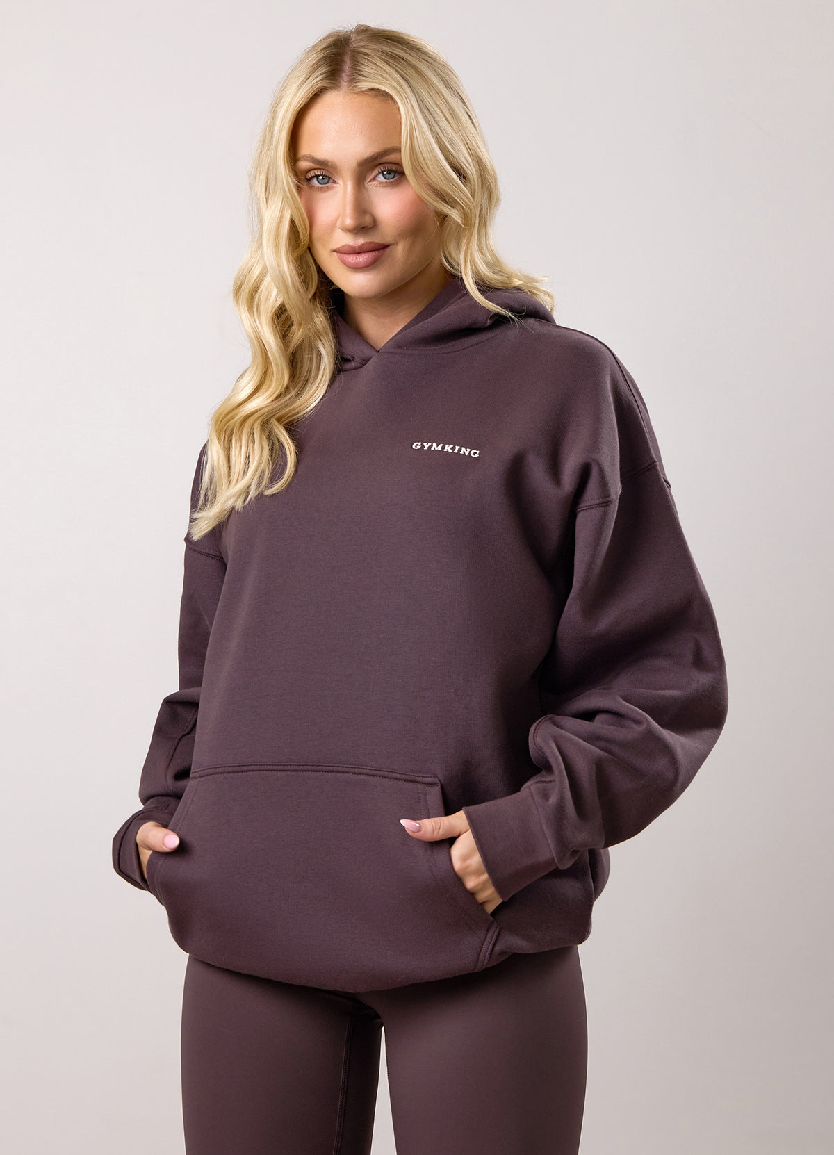 Gym King 365 Relaxed Fit Hoodie - Cherry Brown
