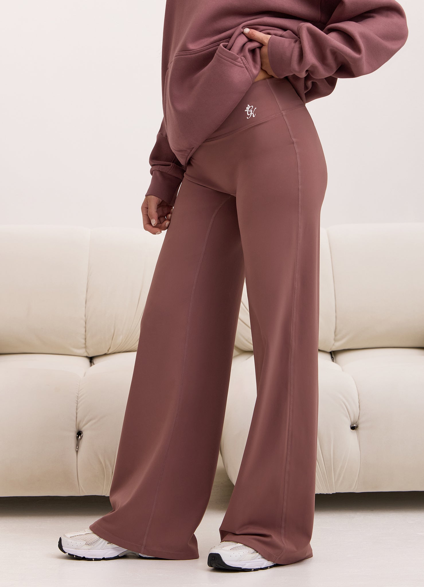 Gym King 365 Straight Leg Yoga Pant - Brown Plum