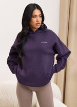 Gym King 365 Relaxed Fit Fleece Hood - Aubergine