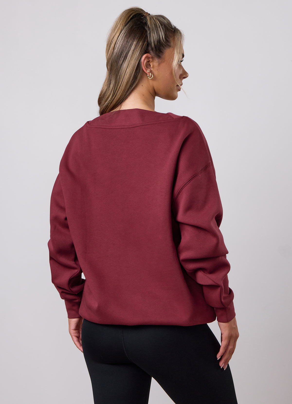 Gym King 365 V-Neck Sweatshirt - Claret