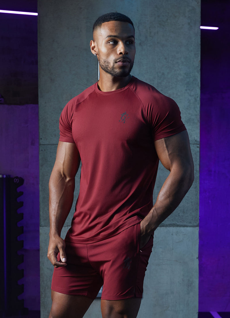 Gym King Energy Tee - Bordeaux