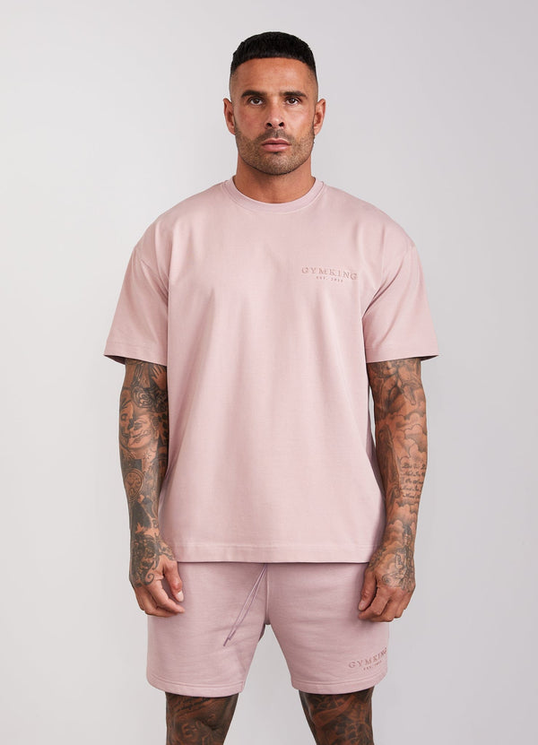Gym King Est. Legacy Tee - Dusky Pink
