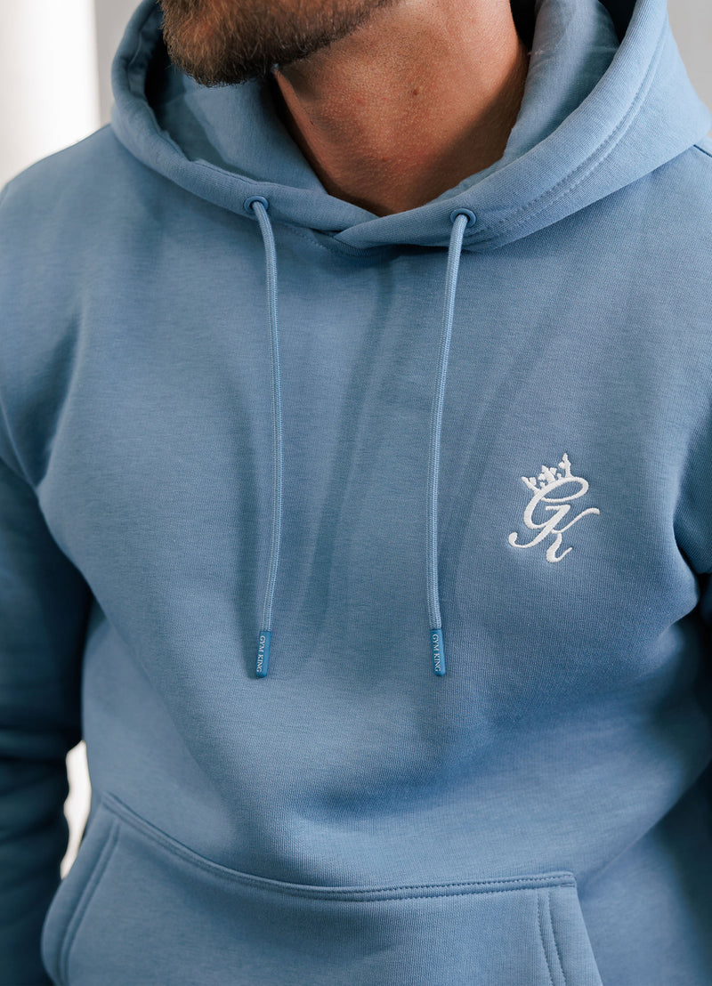 Gym King Fundamental Fleece Hood - Blue Shadow