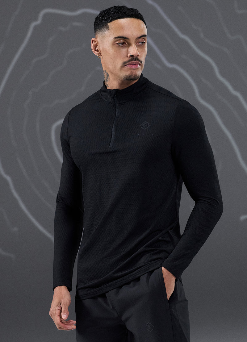 Gym King Rebellion Rogue 1/4 Zip - Black