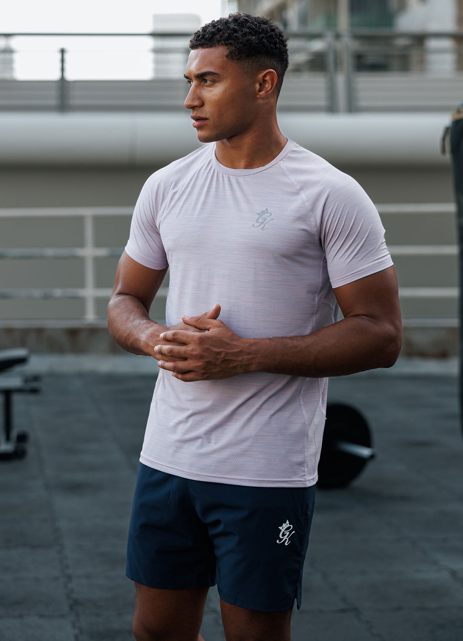 Gym King Energy Grindle Tee - Dusky Lilac Grindle