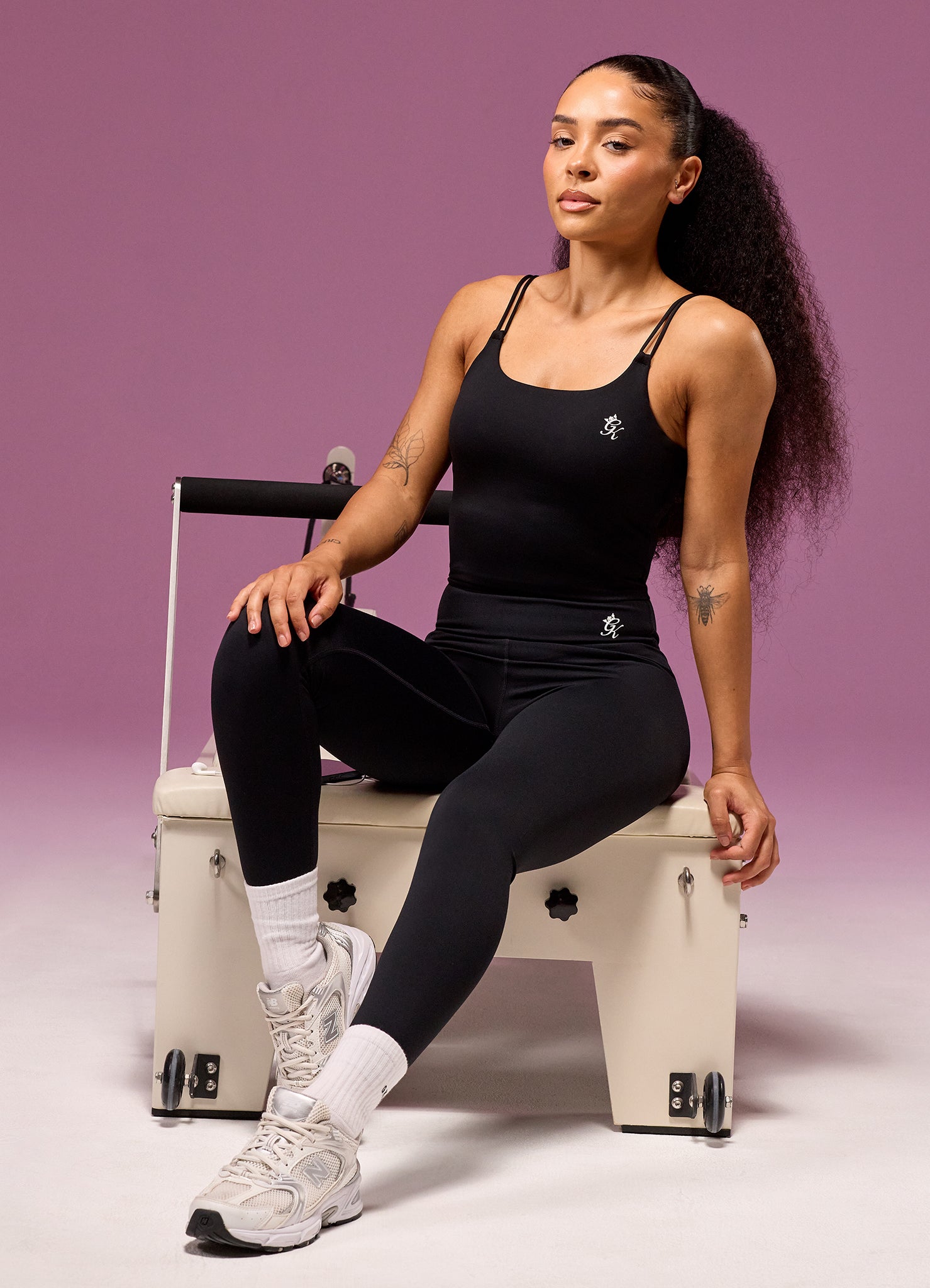 Gym King 365 Long Line Tank - Black