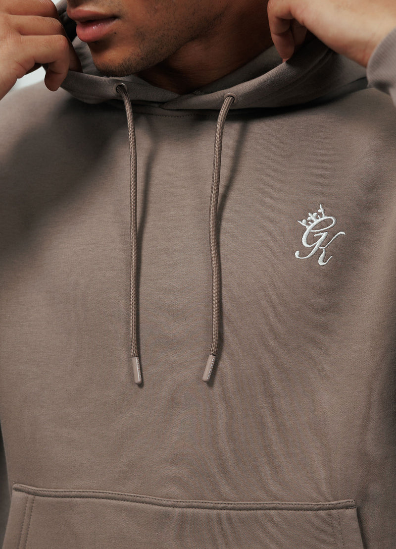 Gym King Fundamental Fleece Hood - Truffle