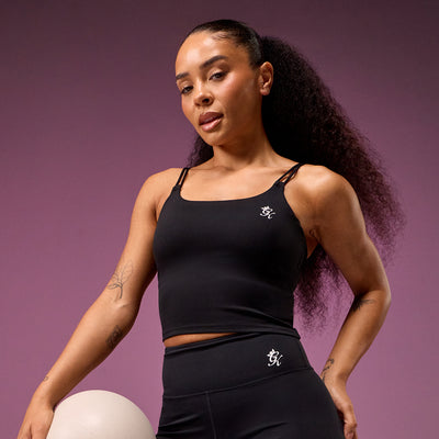 Gym King 365 Long Line Tank - Black