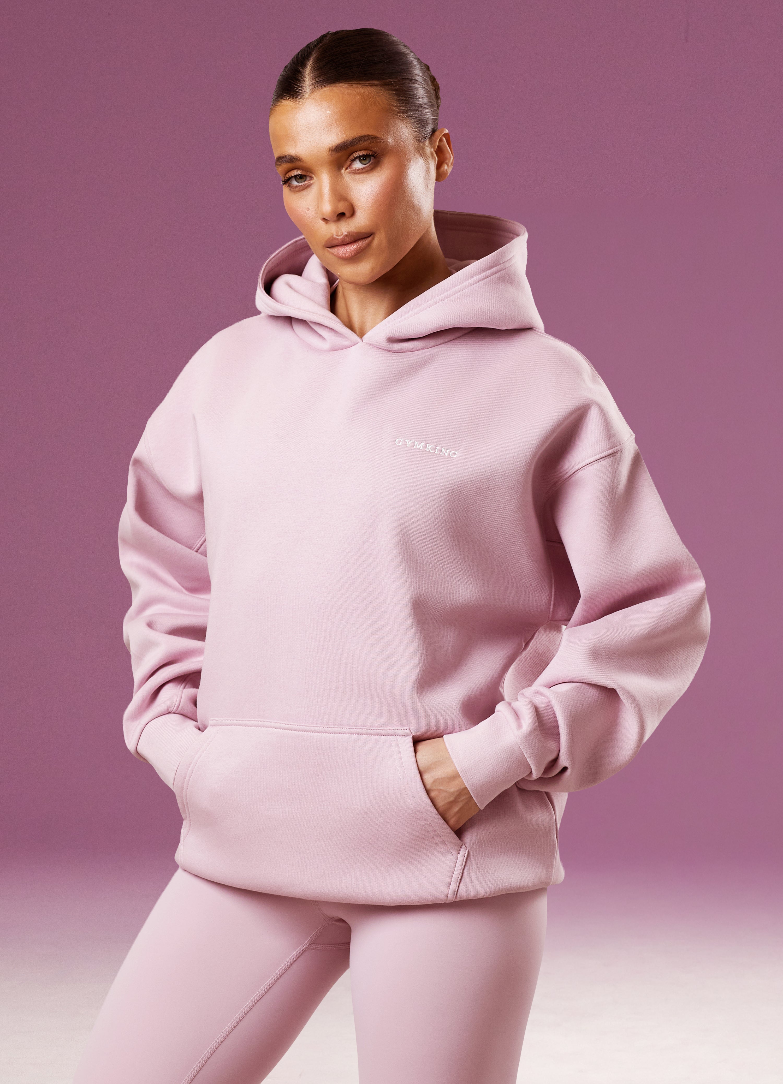 Gym King 365 Relaxed Fit Hoodie - Muted Mauve