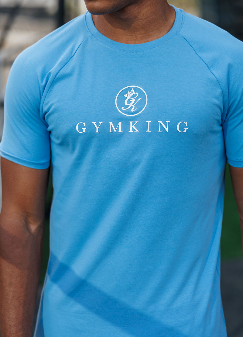 Gym King Pro Jersey Tee - Azure Blue