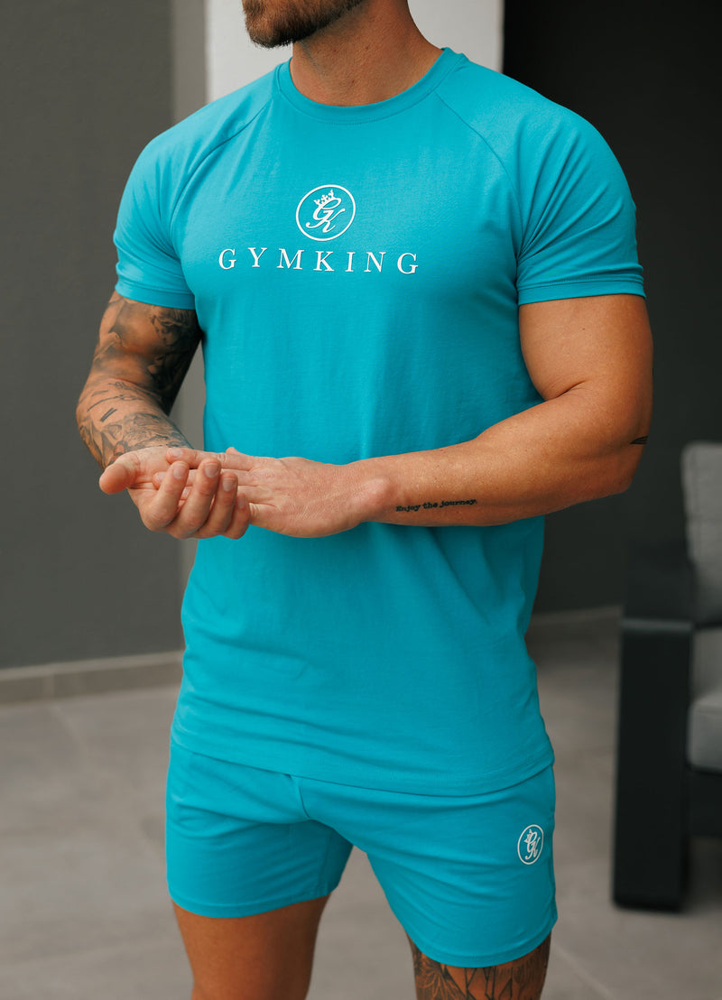 Gym King Pro Jersey Tee - Marine Teal