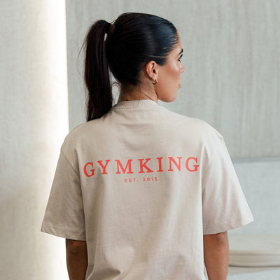 Gym King Established Boyfriend Tee - Clay