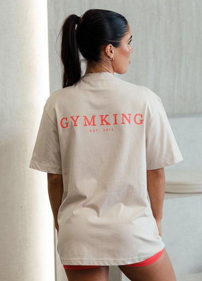 Gym King Established Boyfriend Tee - Clay