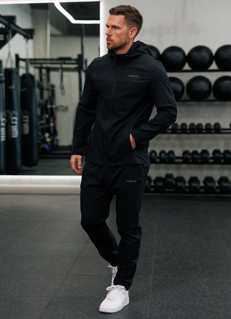 Gym King Hex Hood - Black/Fossil Grey