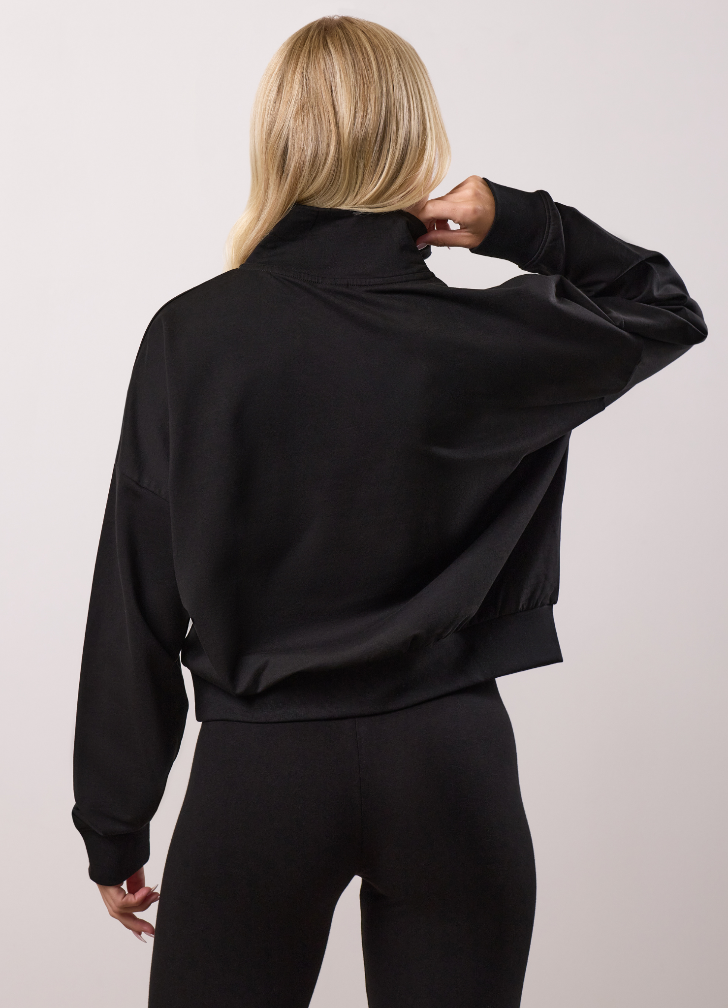 Gym King Victory Fleece 1/4 Zip Funnel - Black