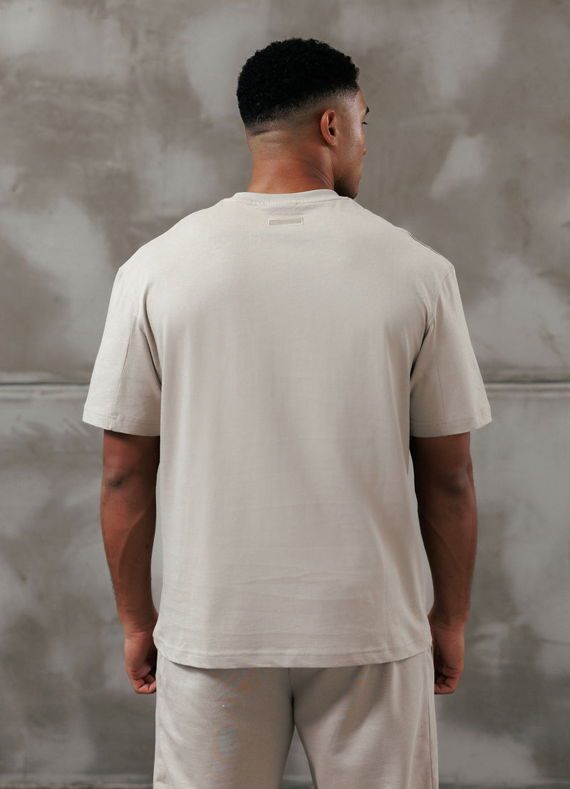 Gym King Script Relaxed Fit Tee - Light Sand