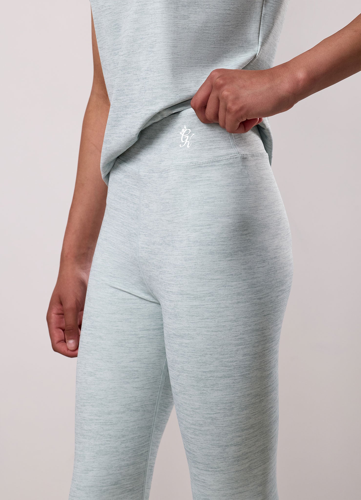Gym King Kids 365 Legging - Green Mist Grindle