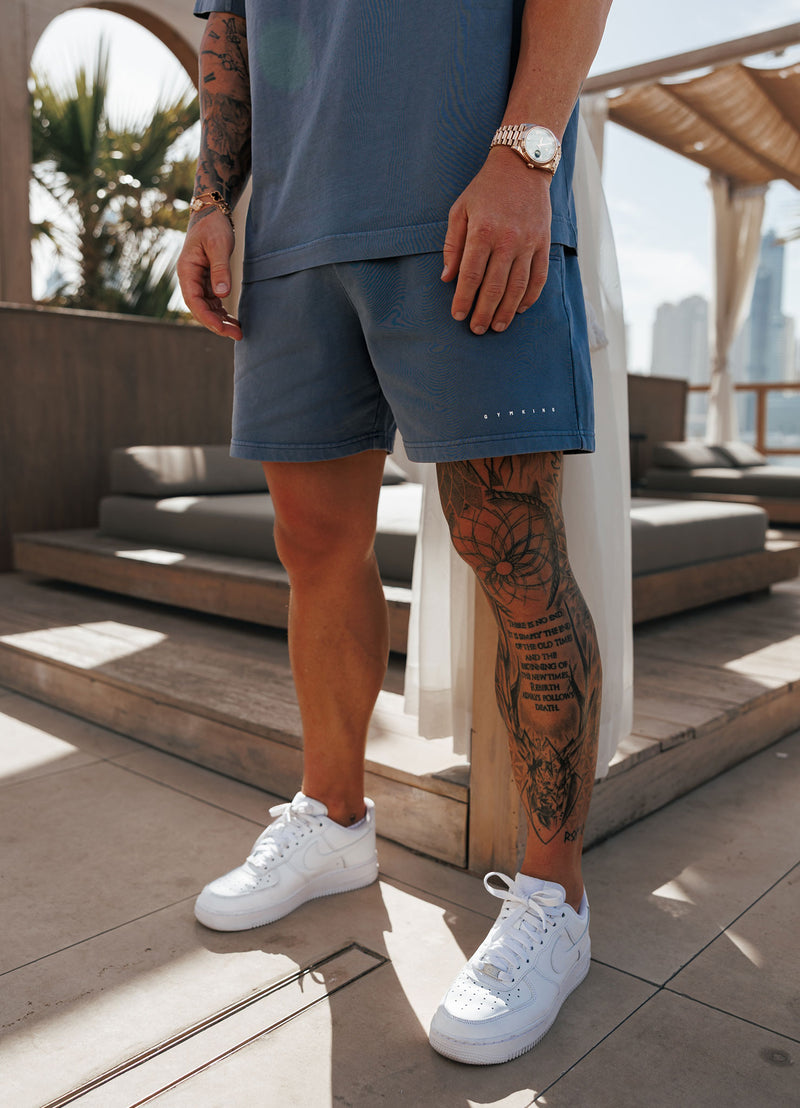 Gym King Purpose Washed Short - Deep Indigo
