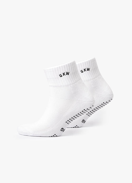 GKW Pilates Grip Sock (2PK) - White