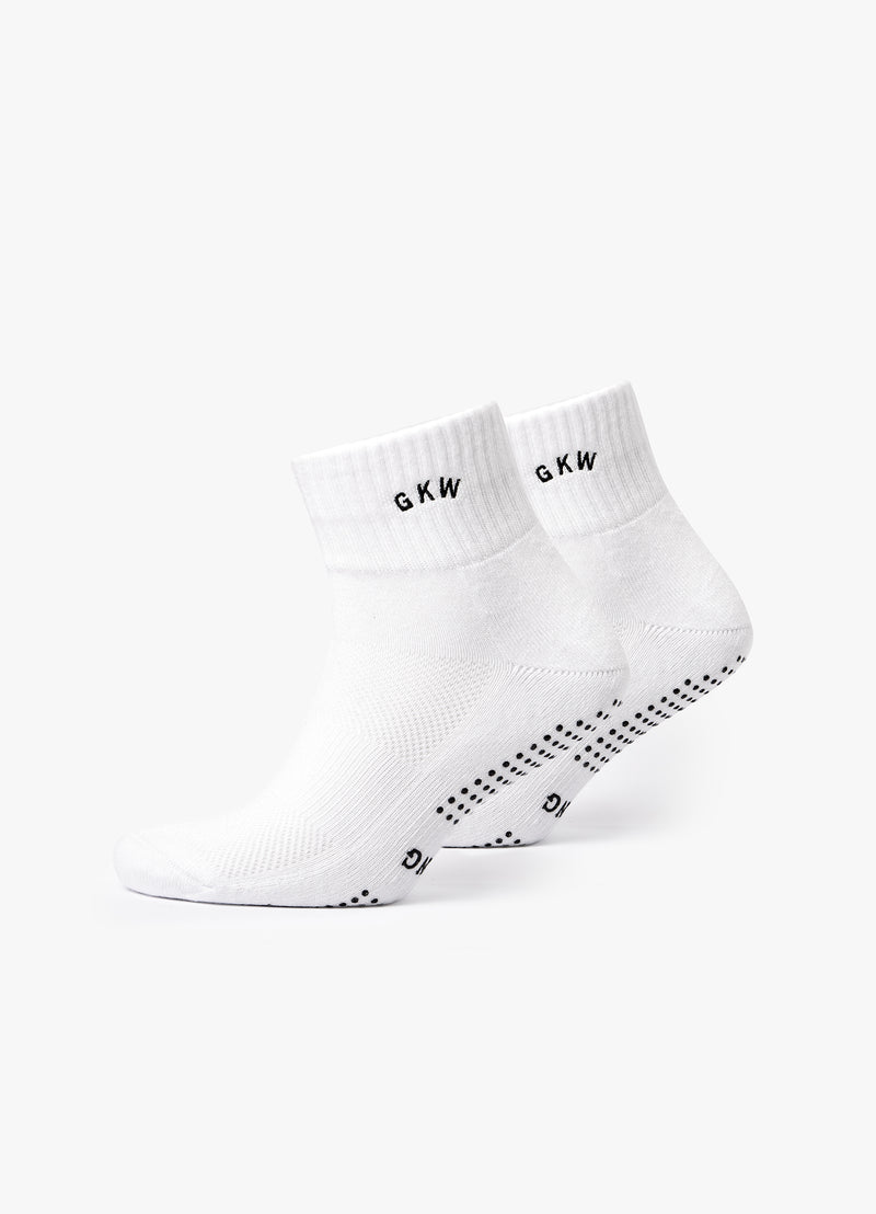 GKW Pilates Grip Sock (2PK) - White
