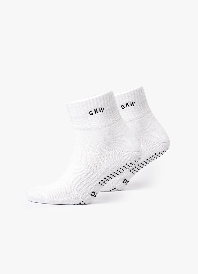 GKW Pilates Grip Sock (2PK) - White