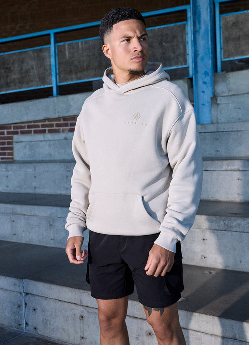 Gym King Rebellion Phantom Hoodie - Stone