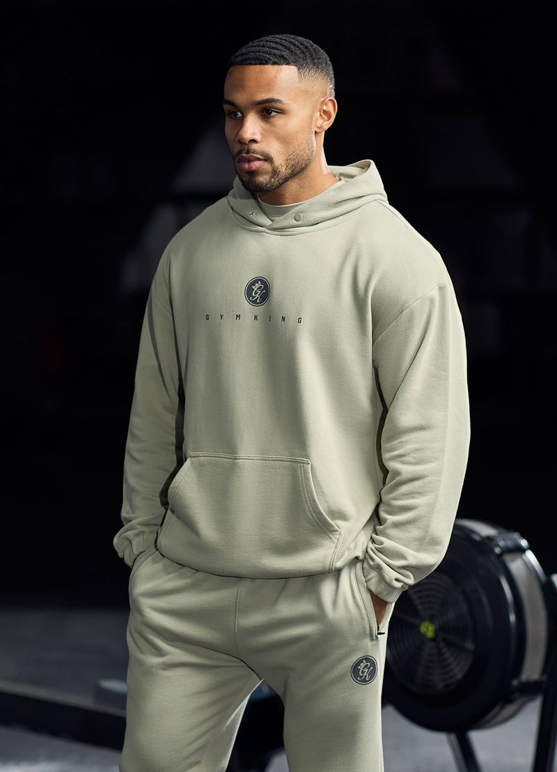 Gym King Rebellion Pro Tracksuit - Light Khaki