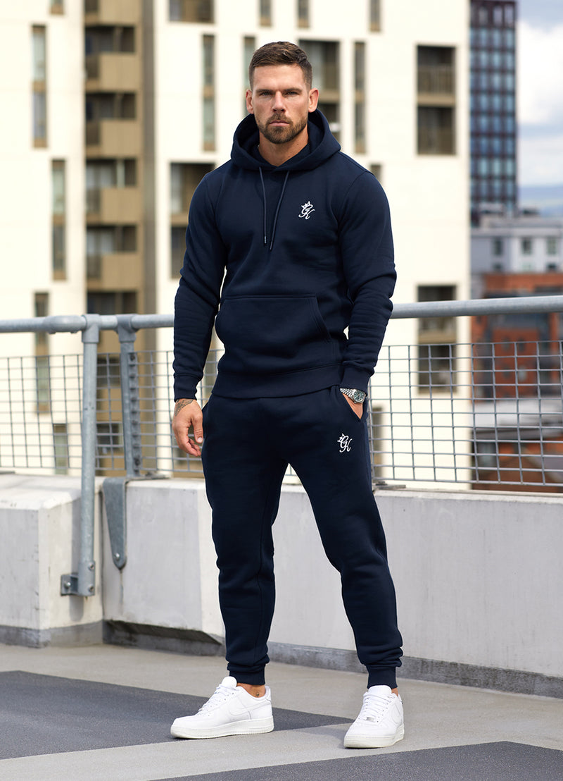 Gym King Fundamental Fleece Hood - Navy