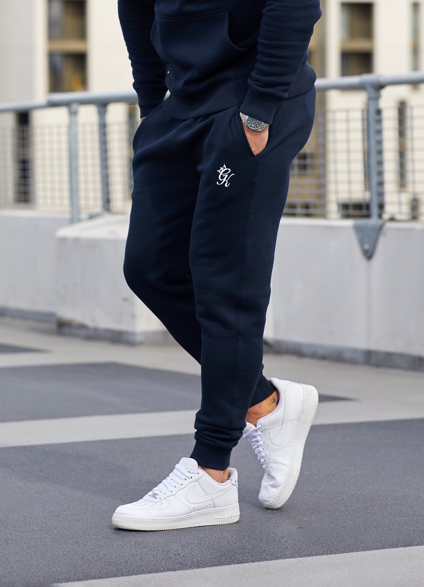 Gym King Fundamental Fleece Jogger Navy
