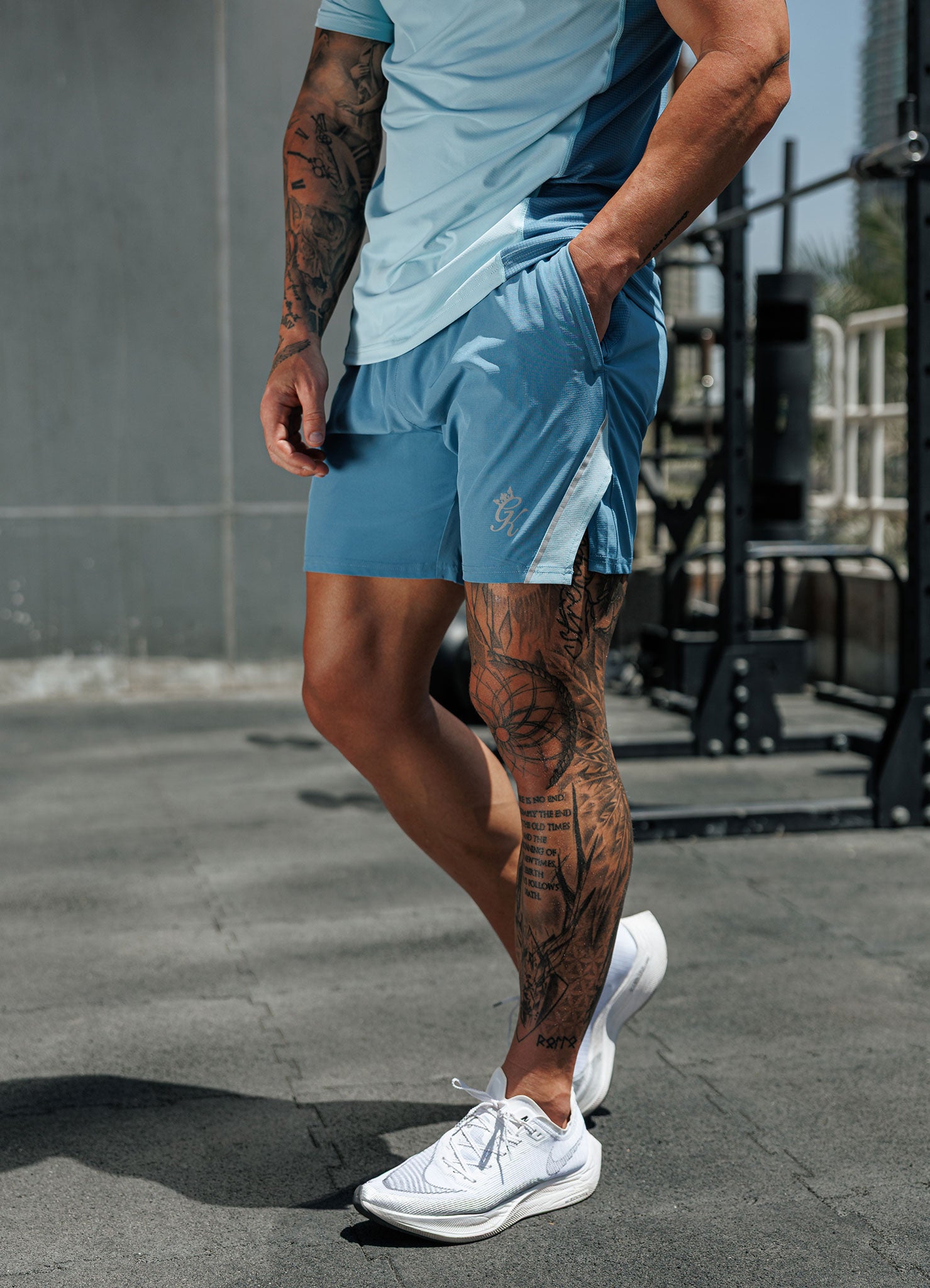 Gym King Flex 2.0 Short - Iced Aqua/Coastal Blue
