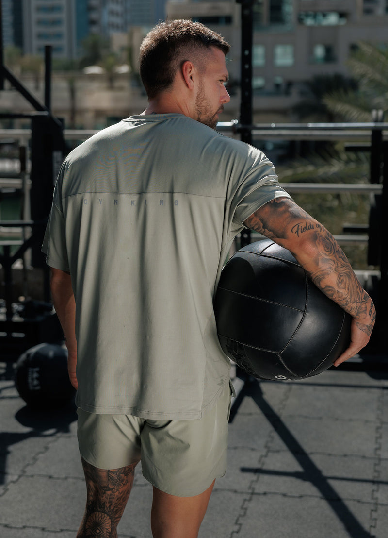 Gym King Purpose Tee - Soft Khaki