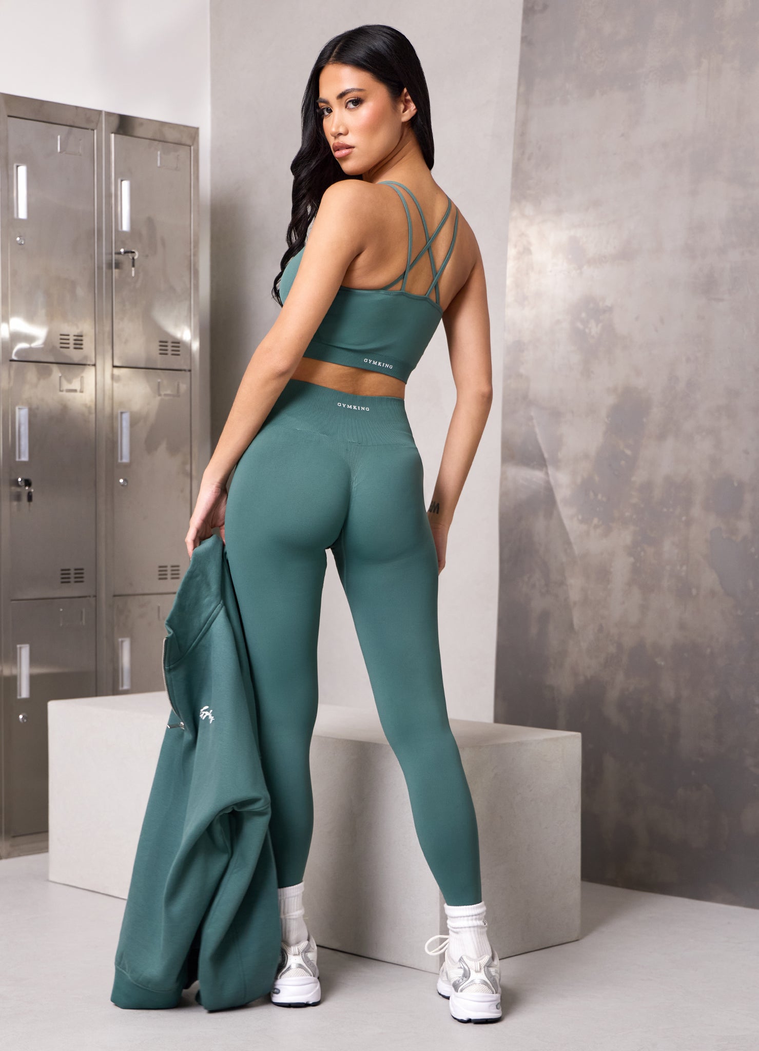 Gym King Power Lightweight Seamless Legging - Pine Green