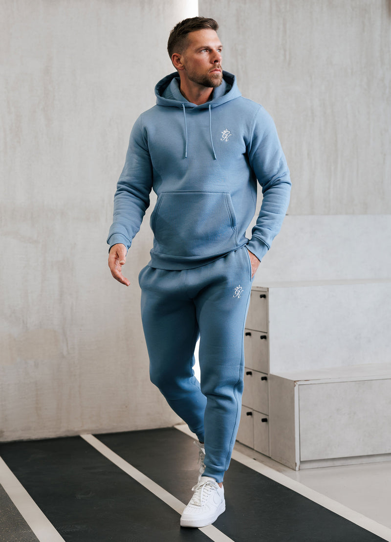 Gym King Fundamental Fleece Hood Tracksuit - Blue Shadow