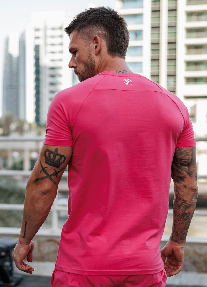 Gym King Pro Jersey Tee - Raspberry