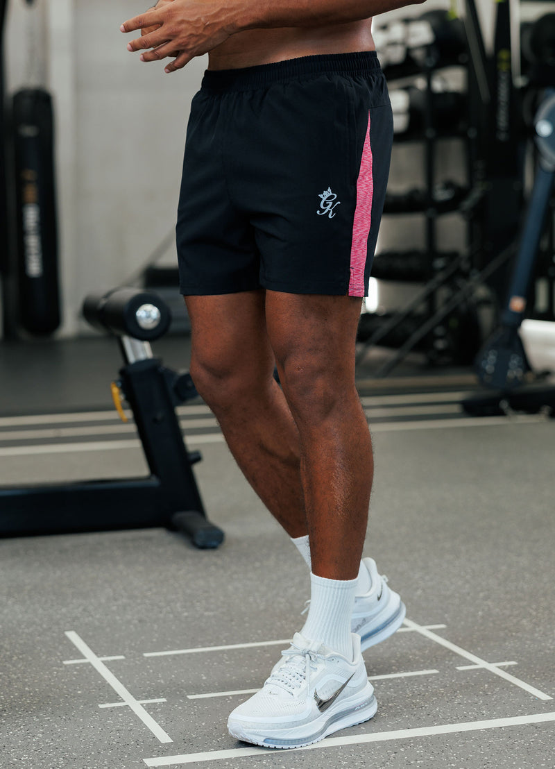 Gym King Energy Space Dye Short - Black/Hot Pink Multi