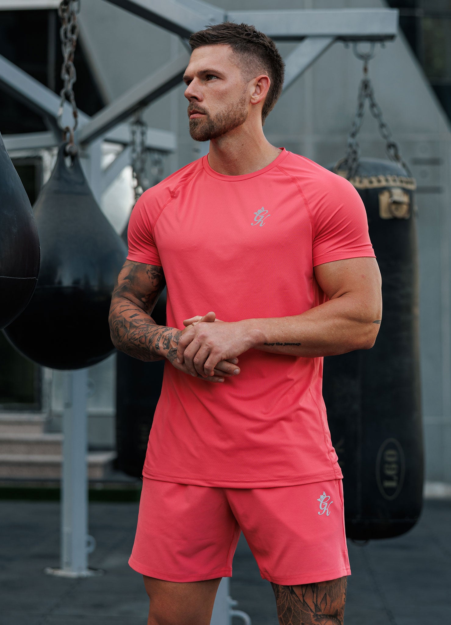 Gym King Energy Tee - Coral