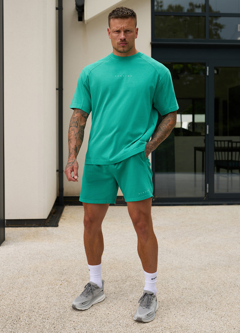 Gym King Purpose Washed Short - Aqua Teal