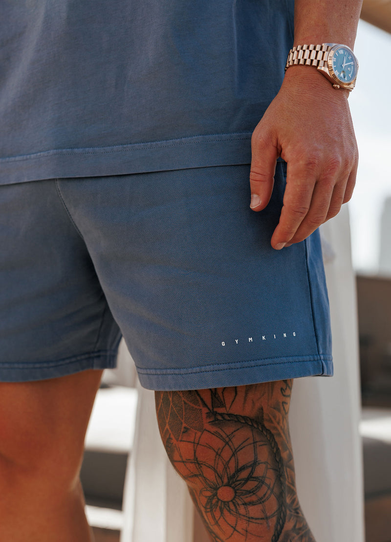 Gym King Purpose Washed Short - Deep Indigo