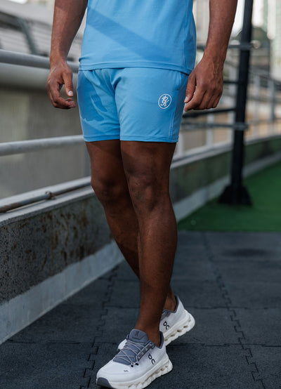 Gym King Pro Jersey Short - Azure Blue