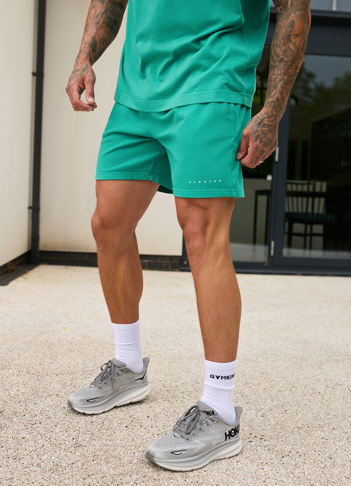Gym King Purpose Washed Short - Aqua Teal