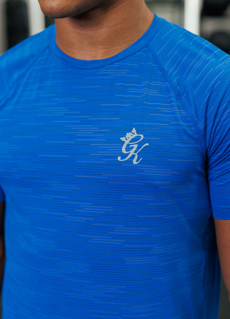 Gym King Energy Grindle Tee - Royal Azure